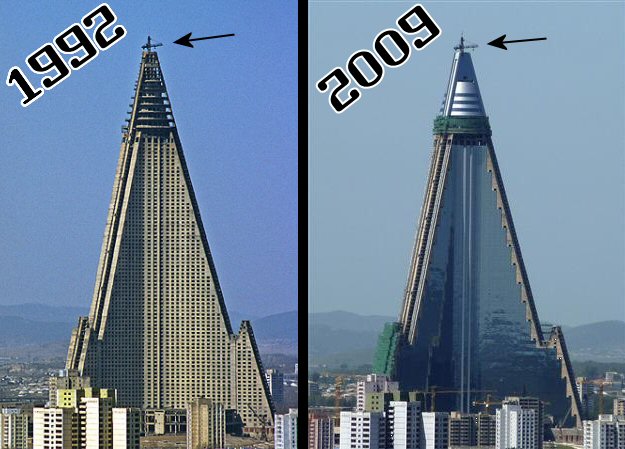 Ryugyong viešbutis 1992-2009m.